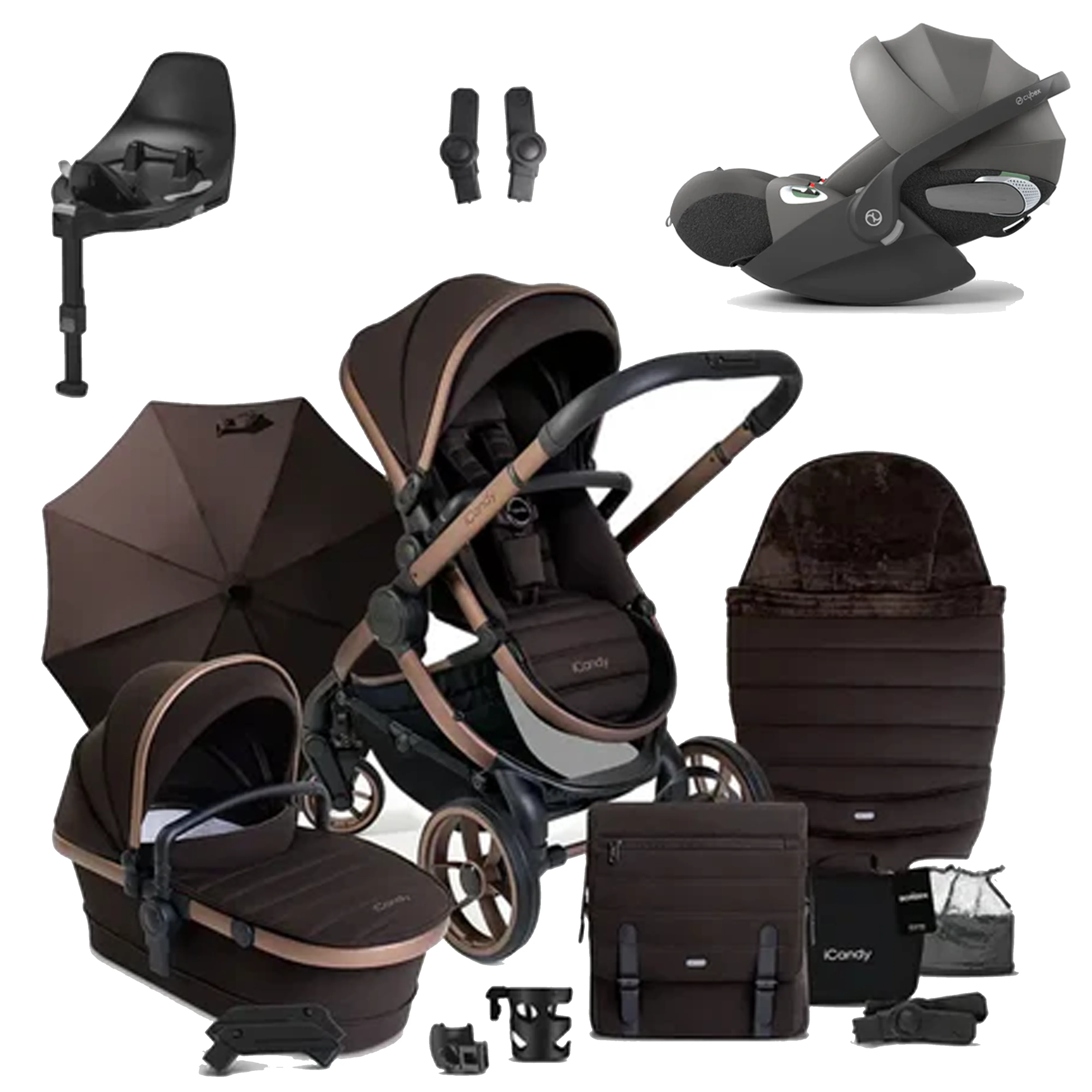 iCandy Peach 7 Pushchair Bundle with Cybex Cloud T and Base T - Image 63