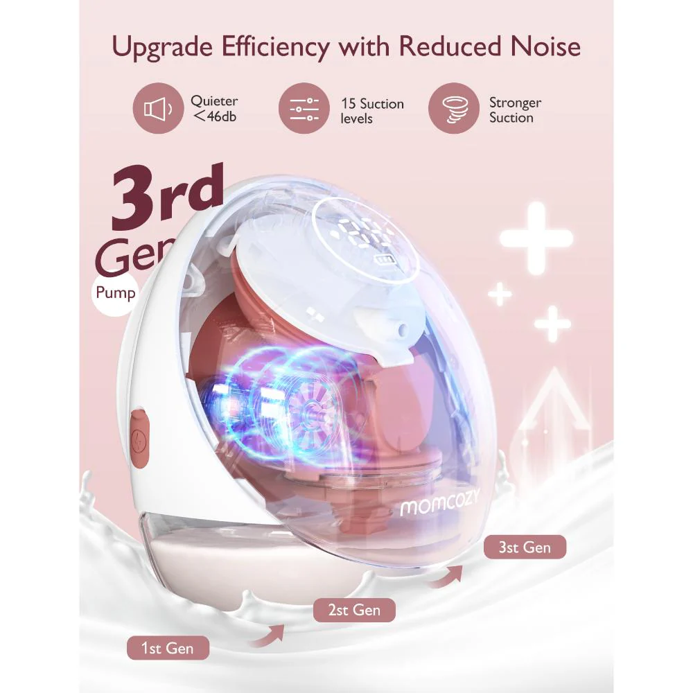 Momcozy M9 Mobile Breast Pump Double (App Enabled) - Image 5